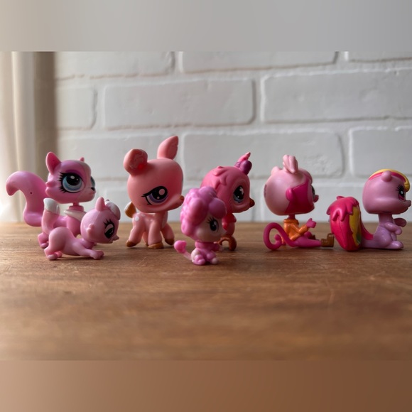 LPS Littlest Pet Shop BIG LOT Pink animals 7pc. - Picture 5 of 5